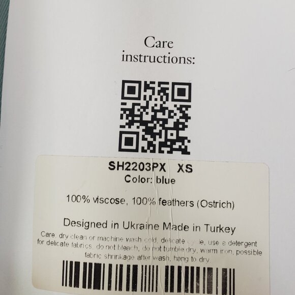 Sleeper Net A Porter Feather Trim Pajama Set In Blue Sz XS New With Tags - Picture 12 of 13